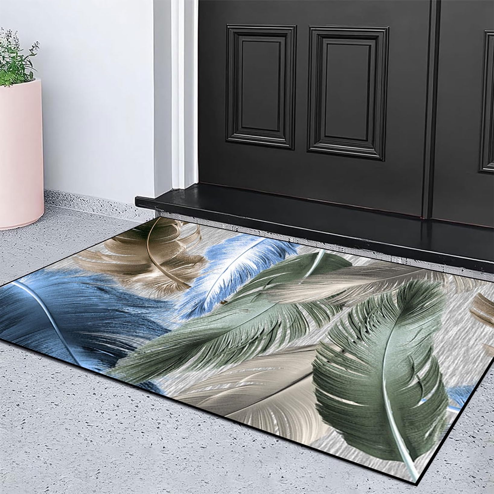 Amazon｜キッチンマット 60 x 450 cm 洗える 厚み6Mm ラグマット 廊